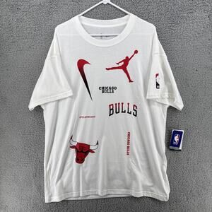 Nike Jordan Chicago Bulls Loose fit Graphic‎ T-Shirt DV5716-100 Men’s Sz XL NWT
